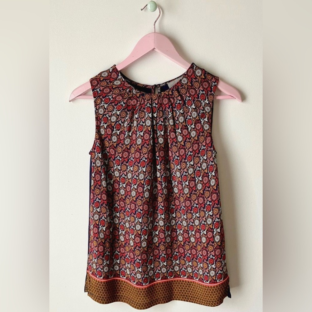 Anthropologie Vanessa and Virginia Floral Patterned Top